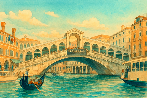 Ponte di Rialto al tramonto