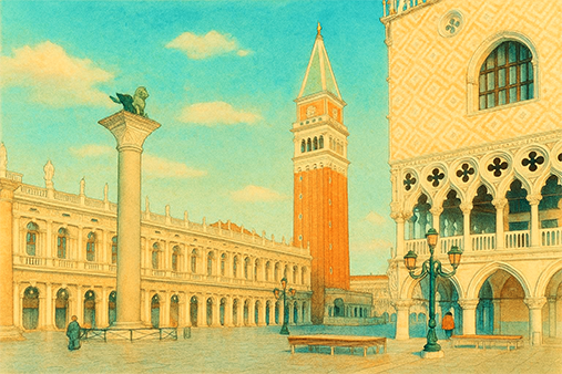 Piazza San Marco con la Basilica